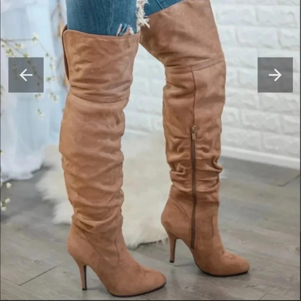 Knee high thigh high boots - Picture 6 of 9
